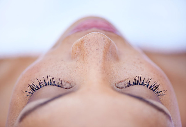 LED light therapy facial